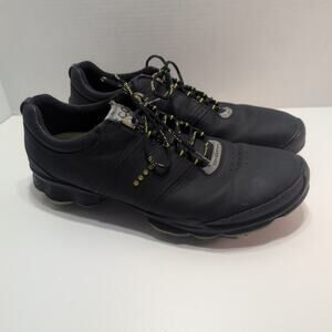 ECCO Biom Natural Motion Men's Size 12 Black Golf Shoes Yak Leather